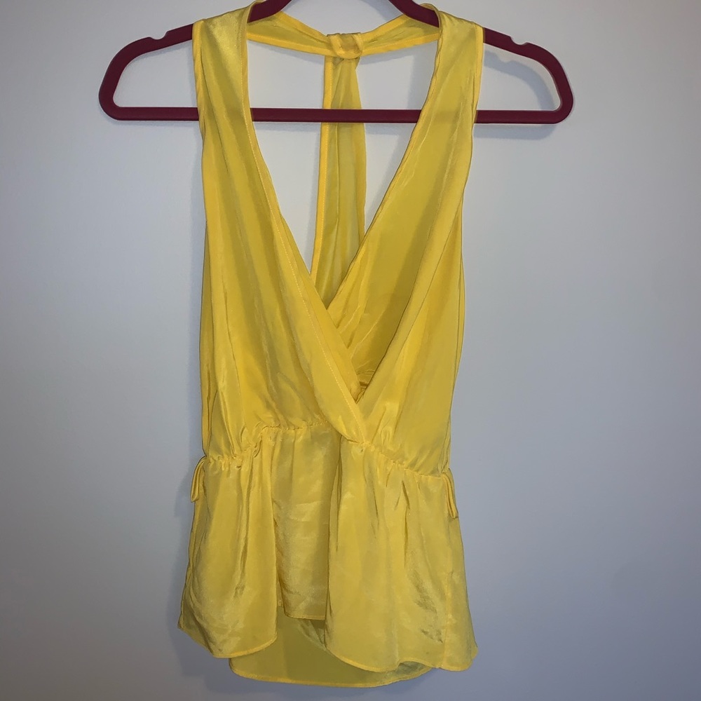 Rory Beca Yellow Flowy Tank